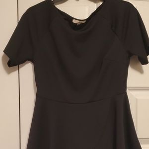 Black Peplum Top